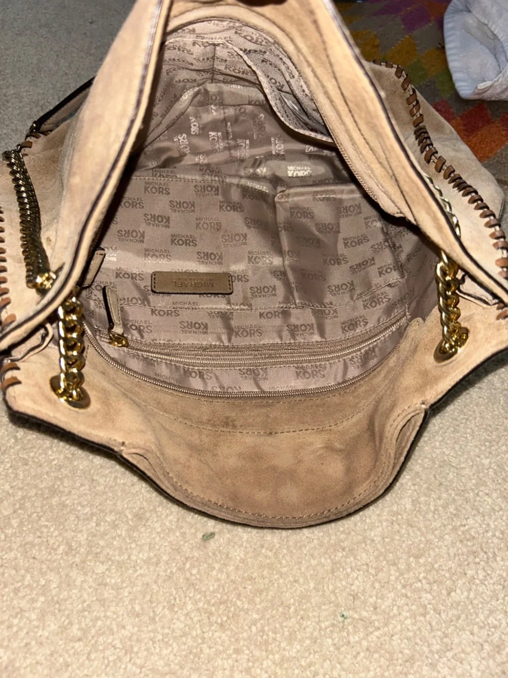 Michael Kors suede bag